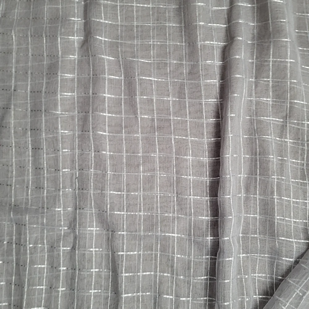 Grey‎ Sheer Curtains 95x52 (2Panels)